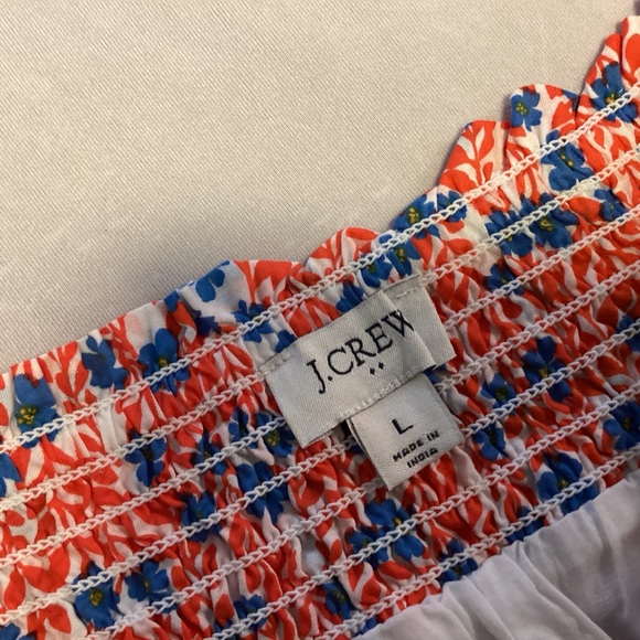 J. Crew Factory Floral Mini Skirt in Red and Blue SZ Large VGC - Picture 5 of 11